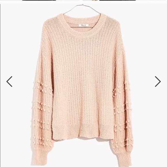 Madewell pink bobble pullover sweater - Picture 2 of 6